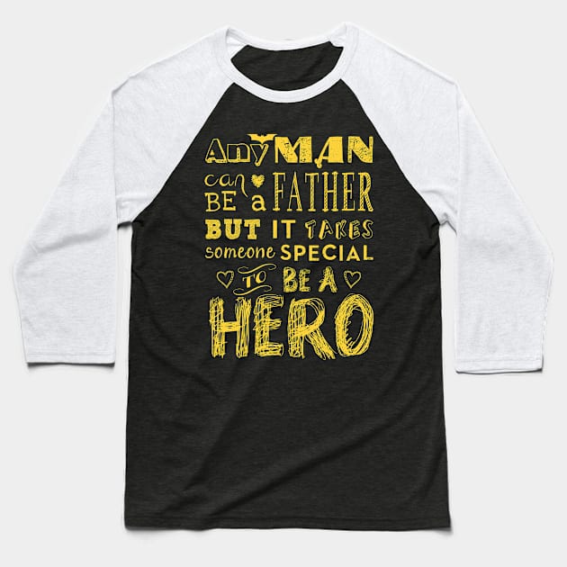 super hero Baseball T-Shirt by FUNNY LIFE